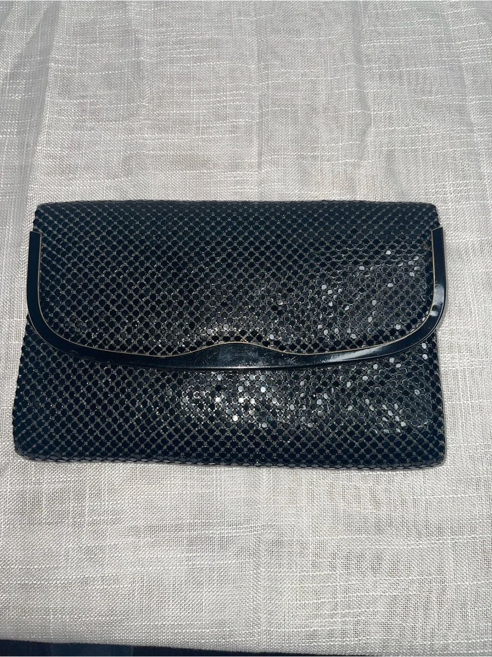 Vintage Jotta 70-80’s Aluminum Mesh Black Evening Bag
